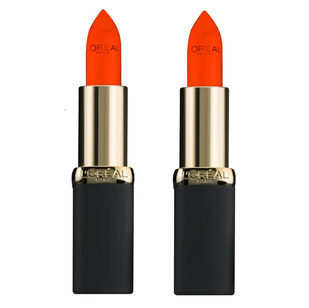 Pack of 2 L'Oreal Paris Colour Riche Collection Lipstick, Matte At Bat 100