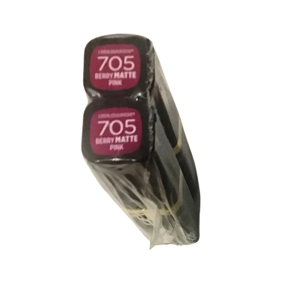 Pack of 2 L'Oreal Paris Colour Riche Matte Lipcolour, Berry Matte Pink #705