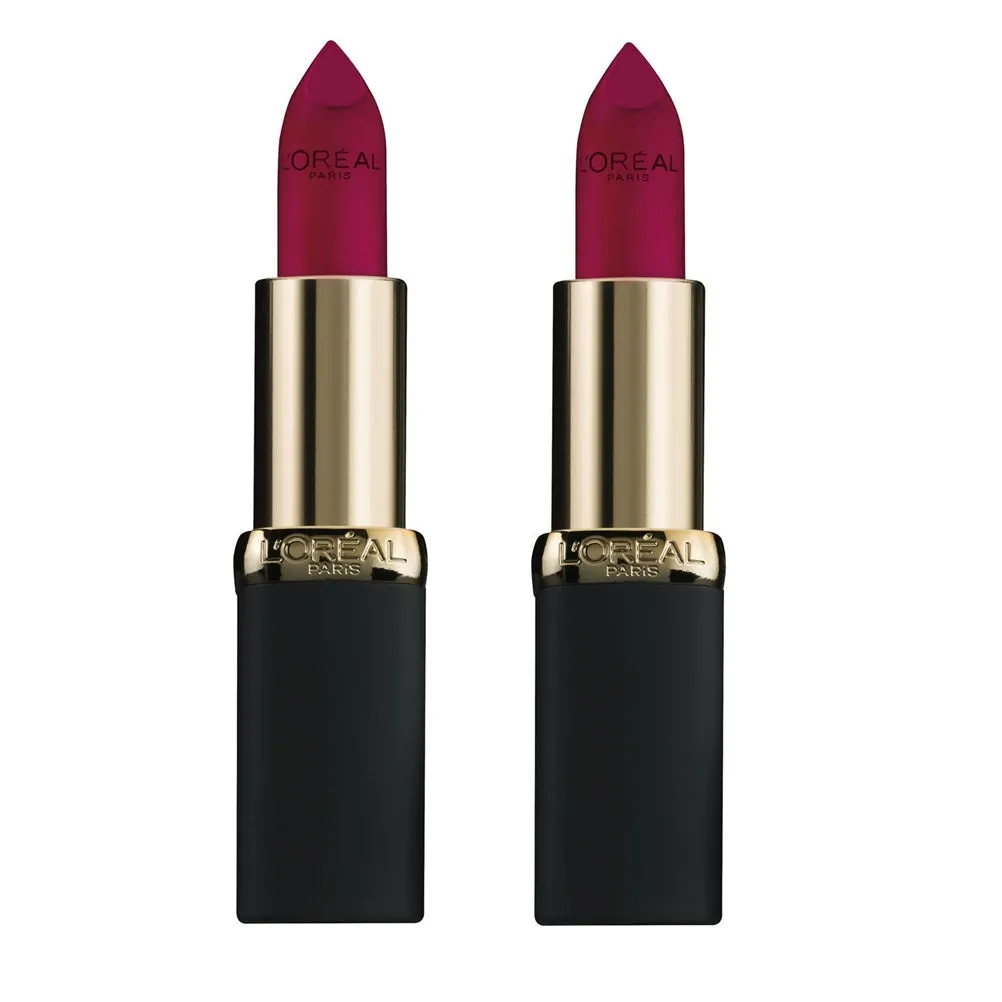 Pack of 2 L'Oreal Paris Colour Riche Matte Lipcolour, Berry Matte Pink #705