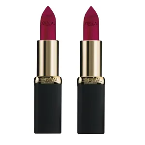 Pack of 2 L'Oreal Paris Colour Riche Matte Lipcolour, Berry Matte Pink #705