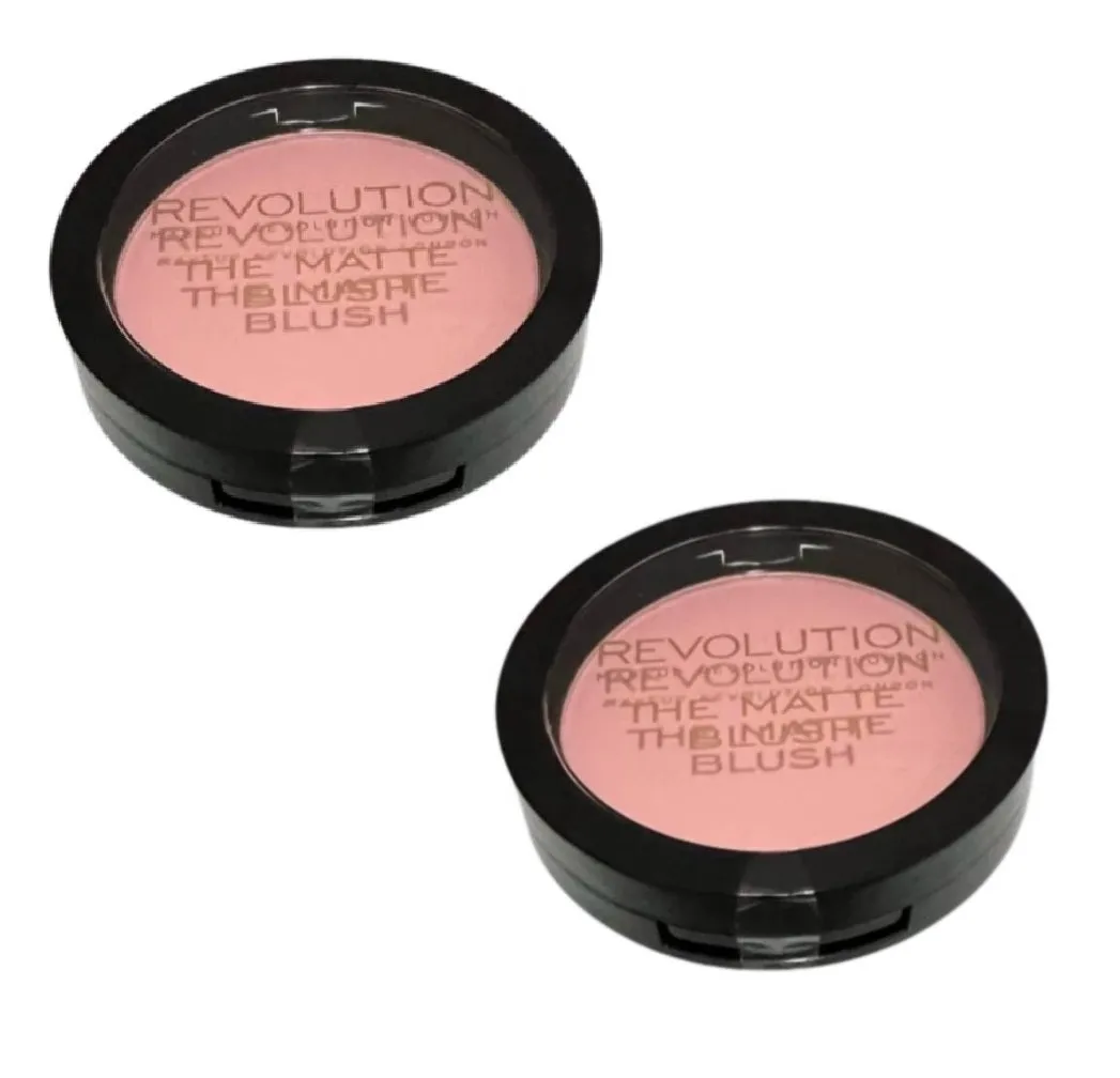 Pack of 2 Makeup Revolution Beauty The Matte Blush, Beloved