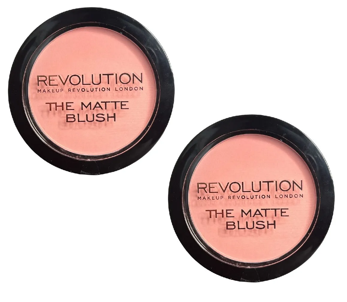 Pack of 2 Makeup Revolution Beauty The Matte Blush, Beloved