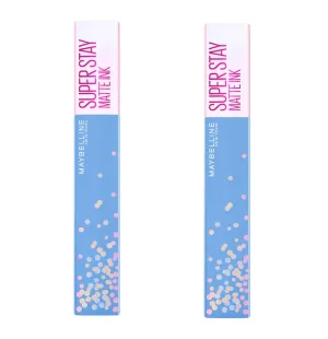 Pack of 2 Maybelline New York SuperStay Matte Ink Liquid Lipstick, Birthday Babe 415