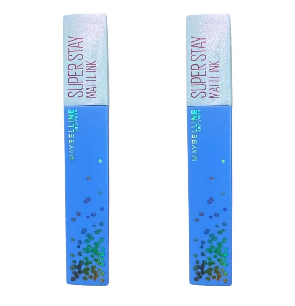 Pack of 2 Maybelline New York SuperStay Matte Ink Liquid Lipstick, Birthday Babe 415