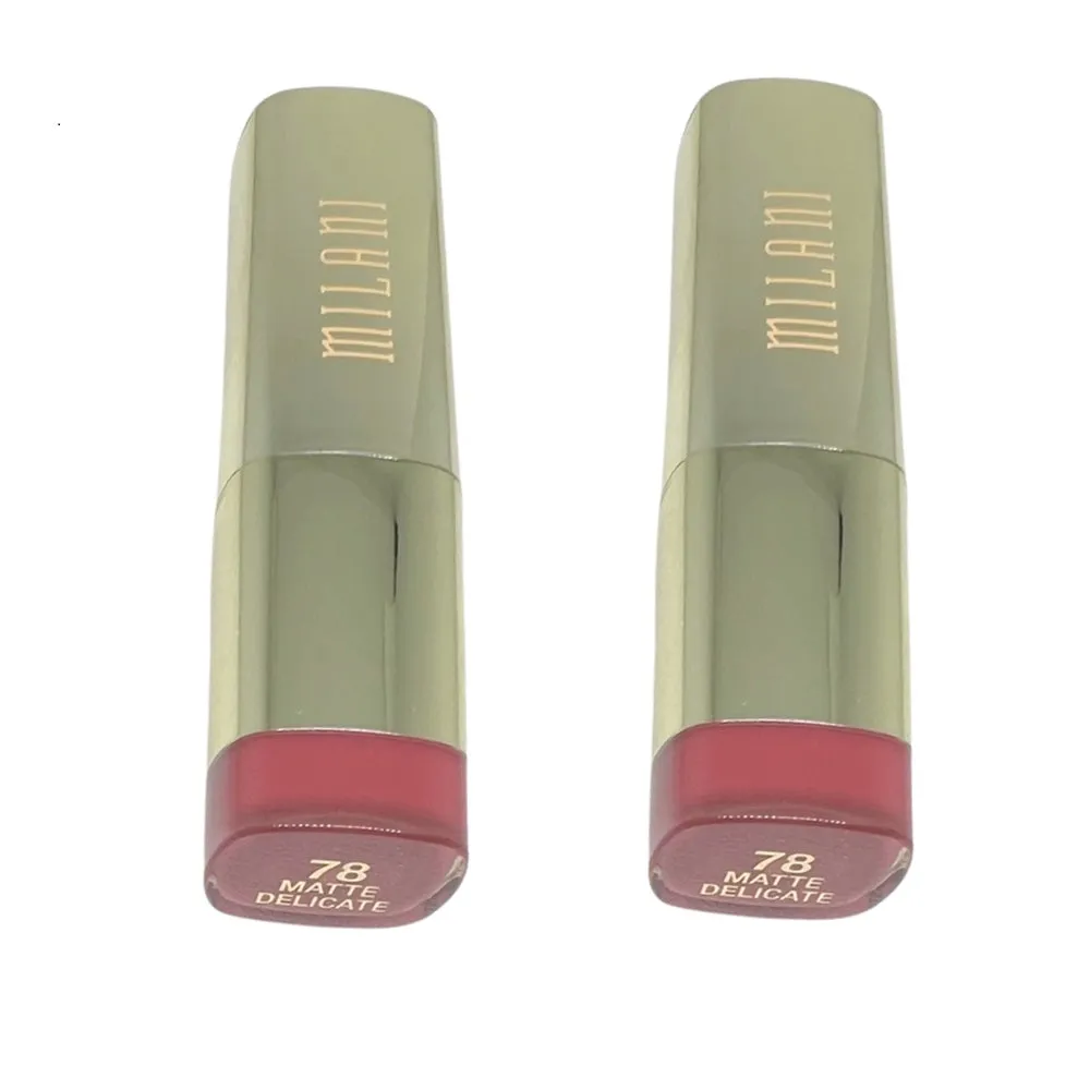 Pack of 2 Milani Color Statement Lipstick, Matte Delicate 78
