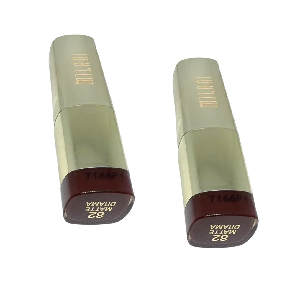 Pack of 2 Milani Color Statement Lipstick, Matte Drama 82