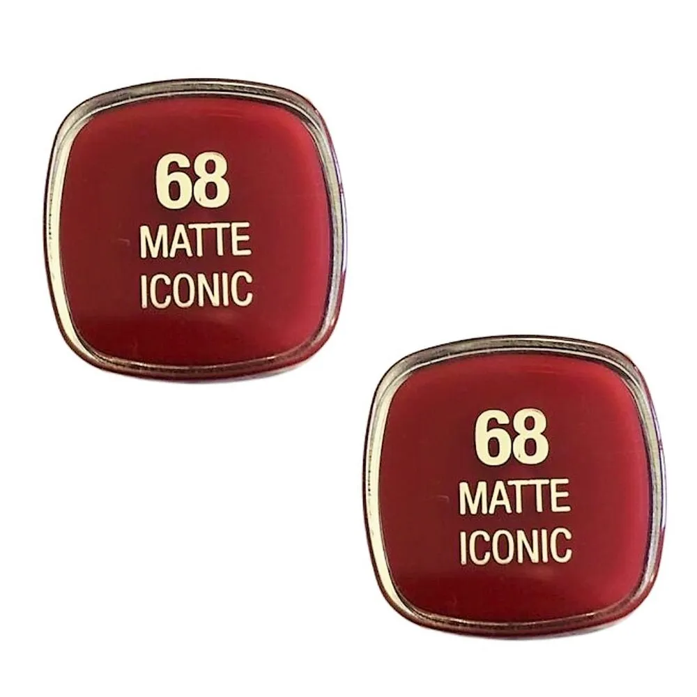 Pack of 2 Milani Color Statement Lipstick, Matte Iconic # 68