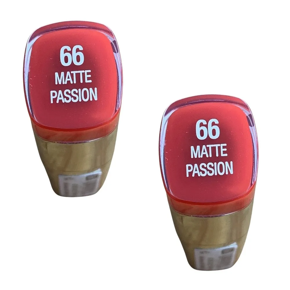Pack of 2 Milani Color Statement Lipstick, Matte Passion # 66