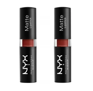 Pack of 2 NYX Matte Lipstick, Crazed MLS43