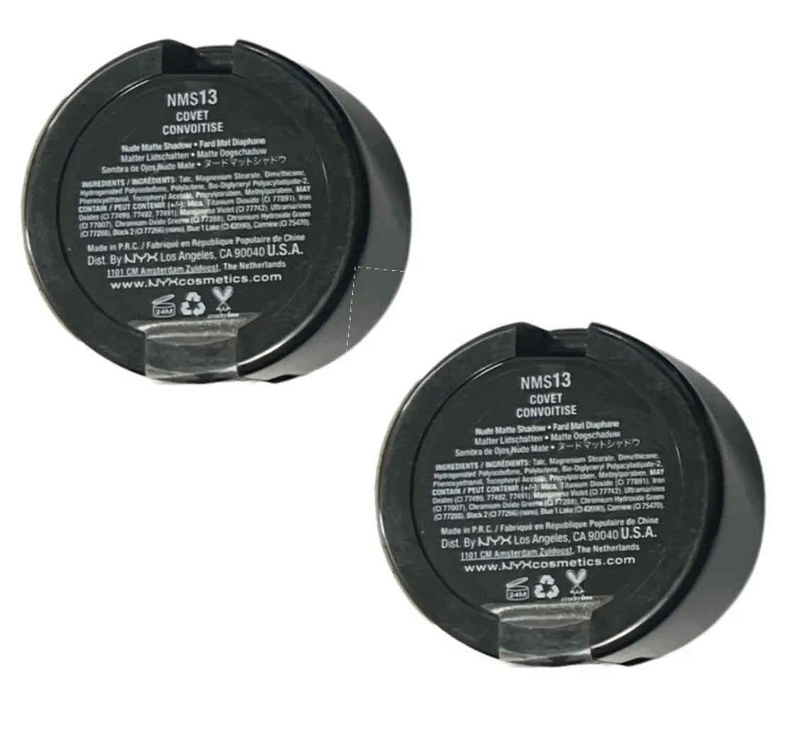 Pack of 2 NYX Nude Matte Shadow, Covet NMS13