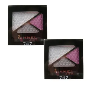 Pack of 2 Rimmel London Glam Eyes Trio Eyeshadow, Dark Angel 747