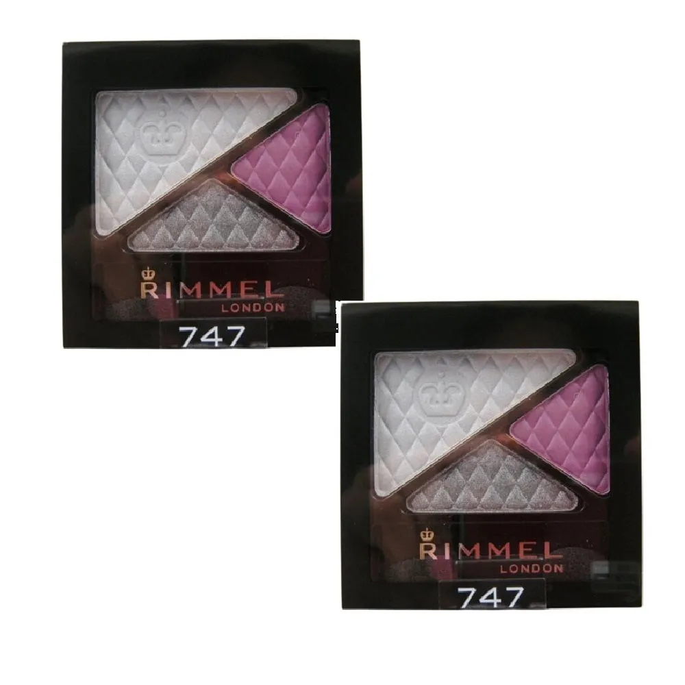 Pack of 2 Rimmel London Glam Eyes Trio Eyeshadow, Dark Angel 747