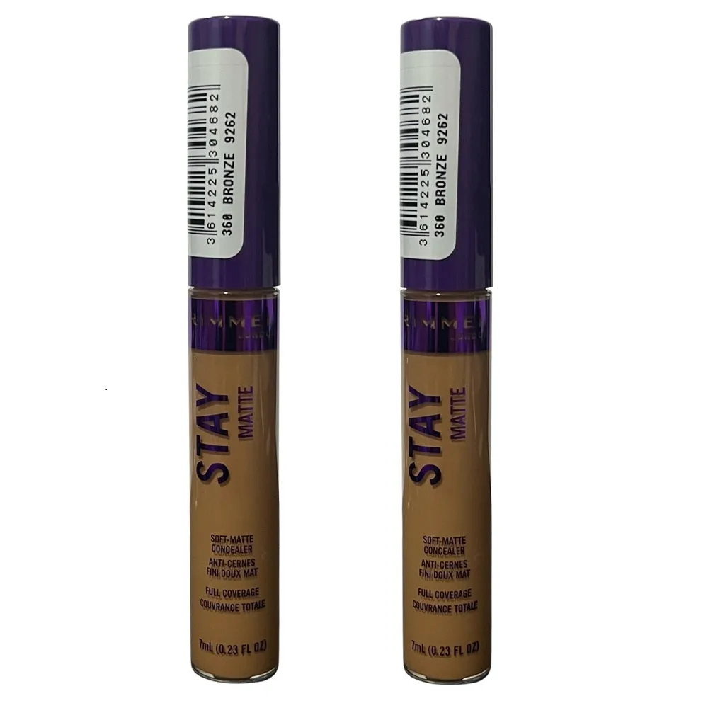 Pack of 2 Rimmel Stay Matte Concealer, Bronze 360