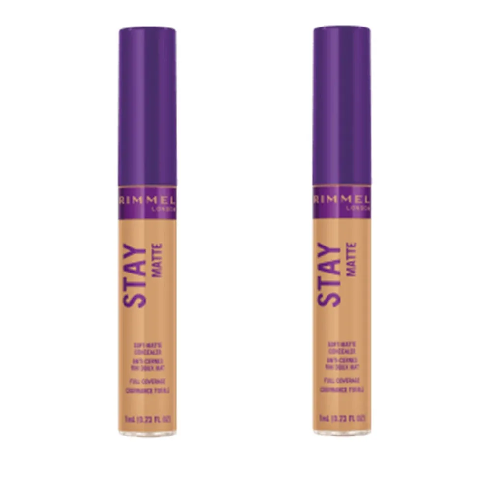 Pack of 2 Rimmel Stay Matte Concealer, Buff Beige 312
