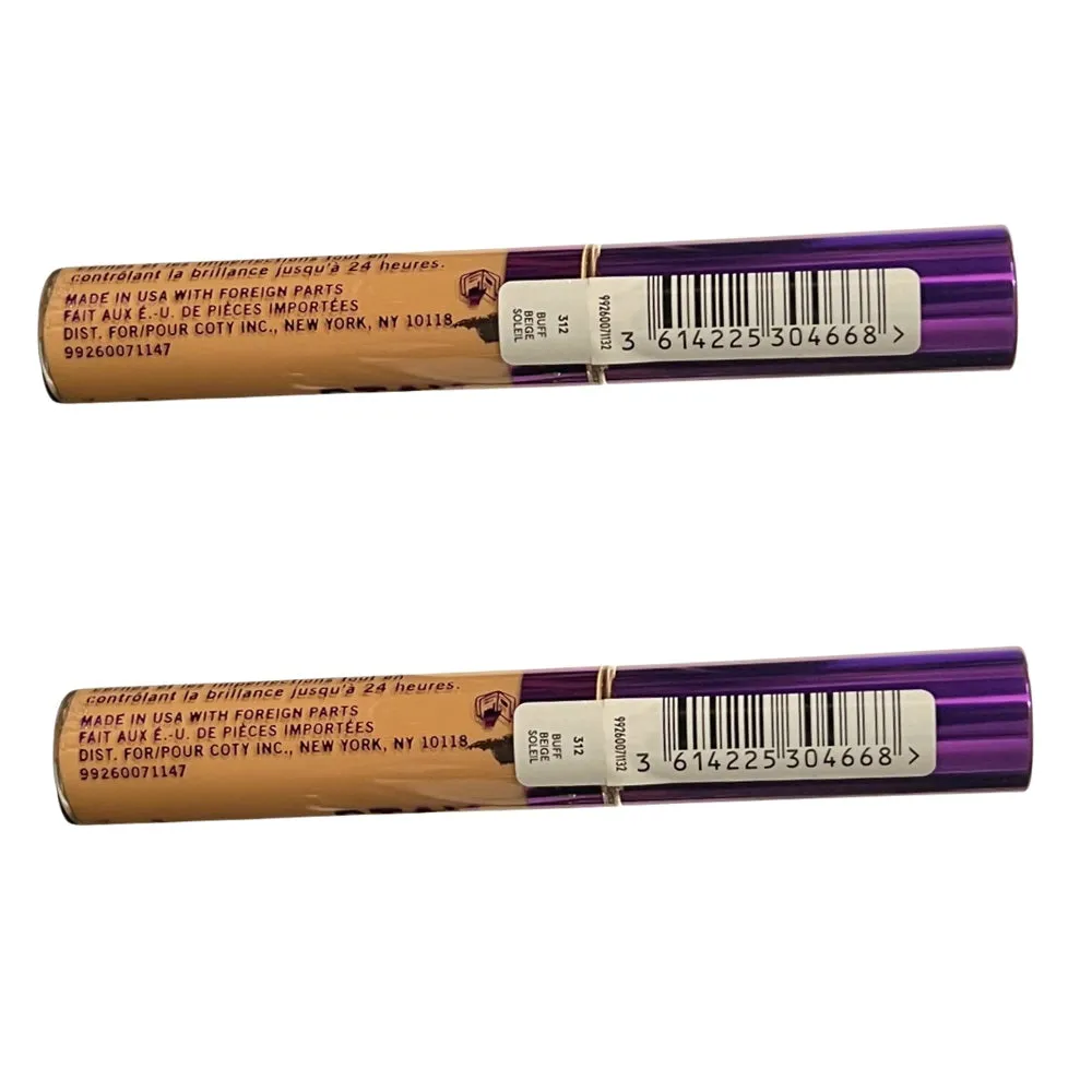 Pack of 2 Rimmel Stay Matte Concealer, Buff Beige 312