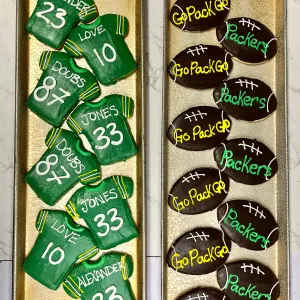 Packers Football Jersey Decorated Cookie
