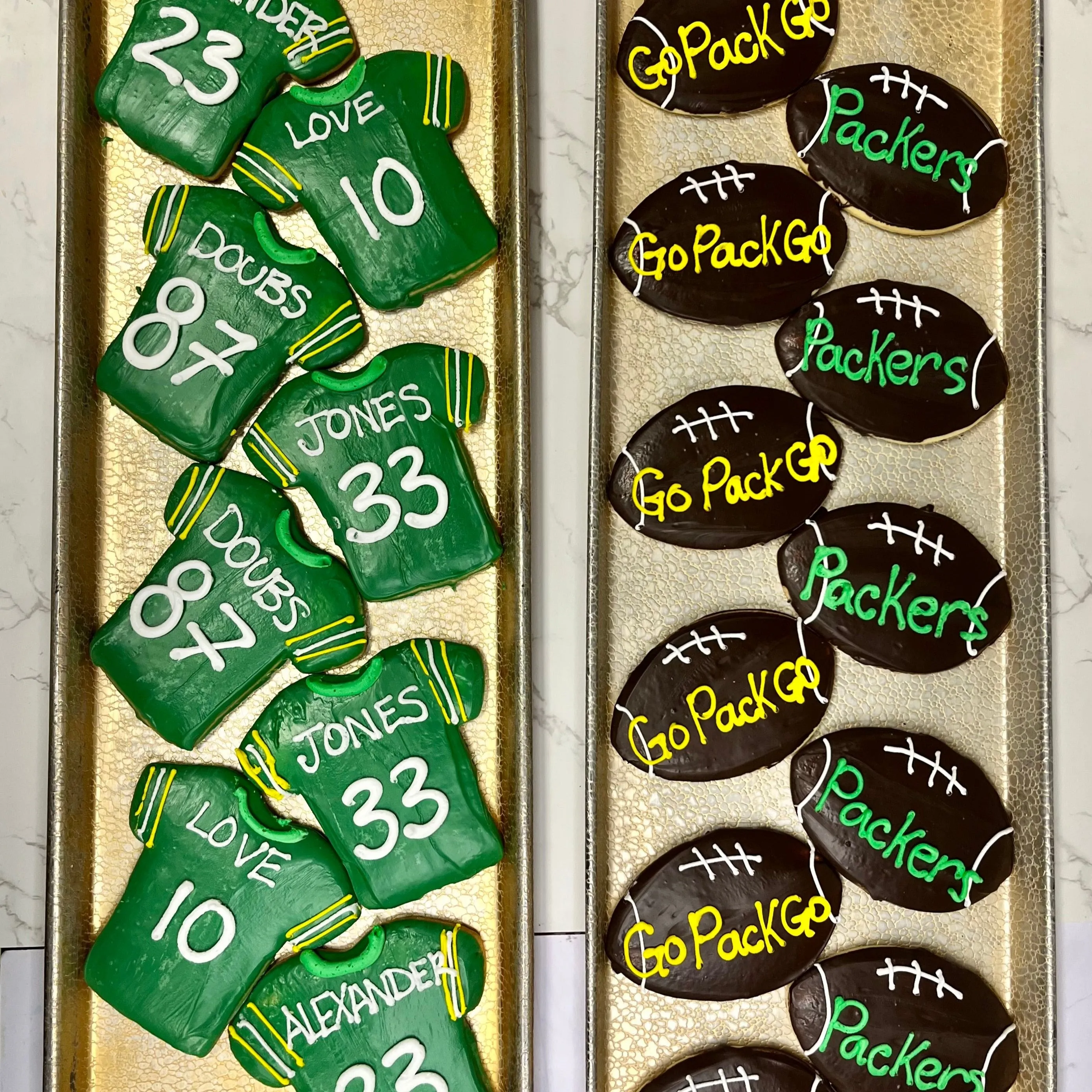 Packers Football Jersey Decorated Cookie