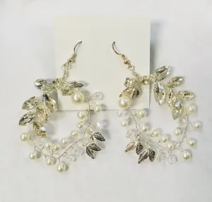 Pearl & Jewel Circle Earrings