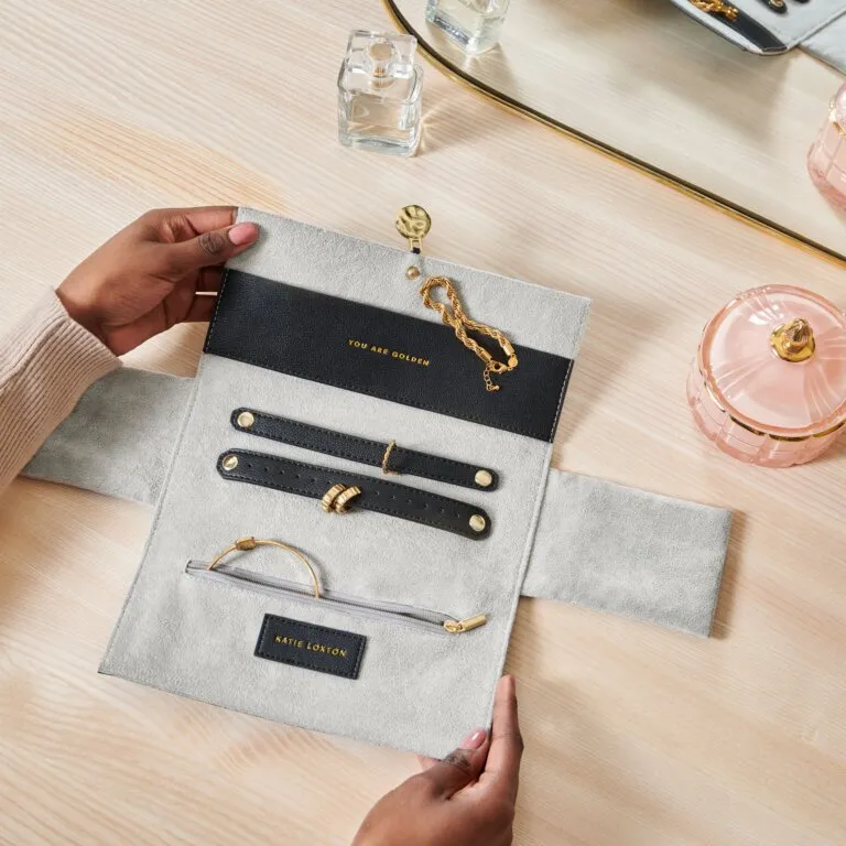 Pebble Jewelry Roll-Black