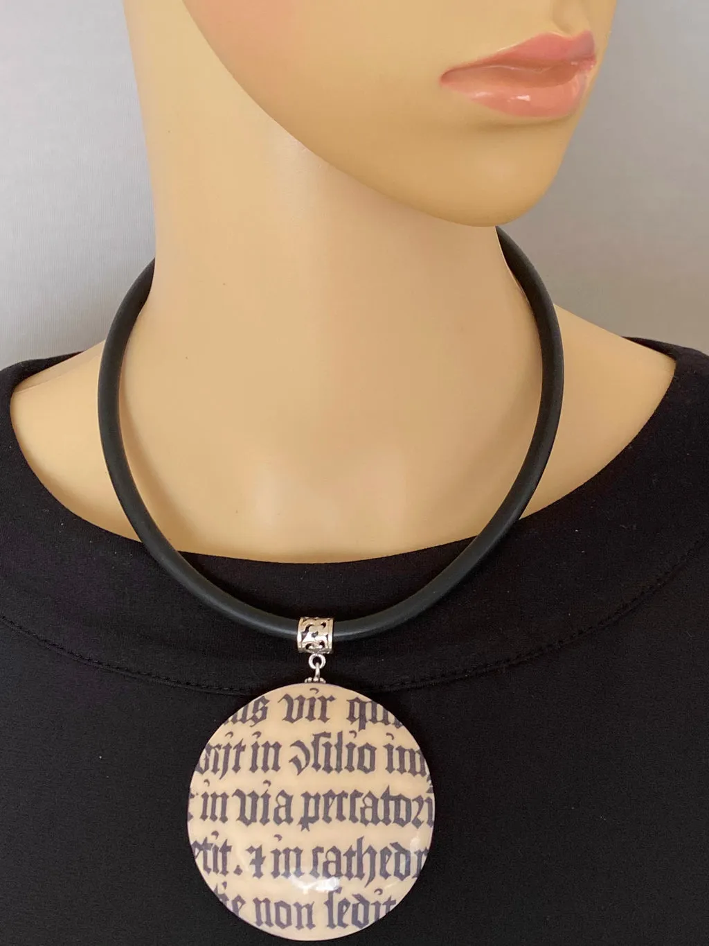 Pendant Necklace: Tantalizing Text