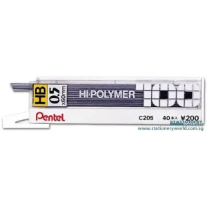 Pentel Hipolymer Pencil Lead HB 0.5mm C205/C255