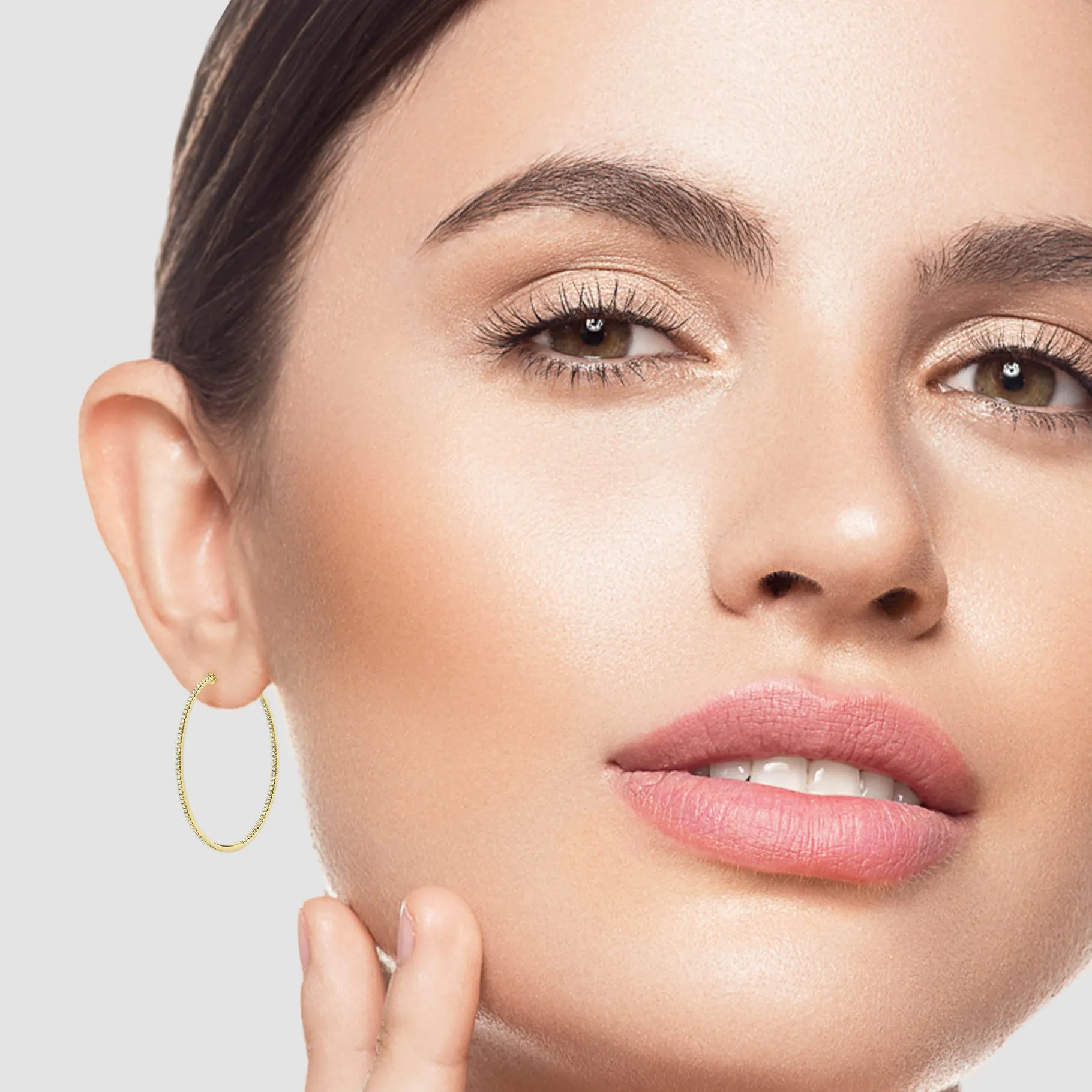 Perfect Delicate Diamond Hoop