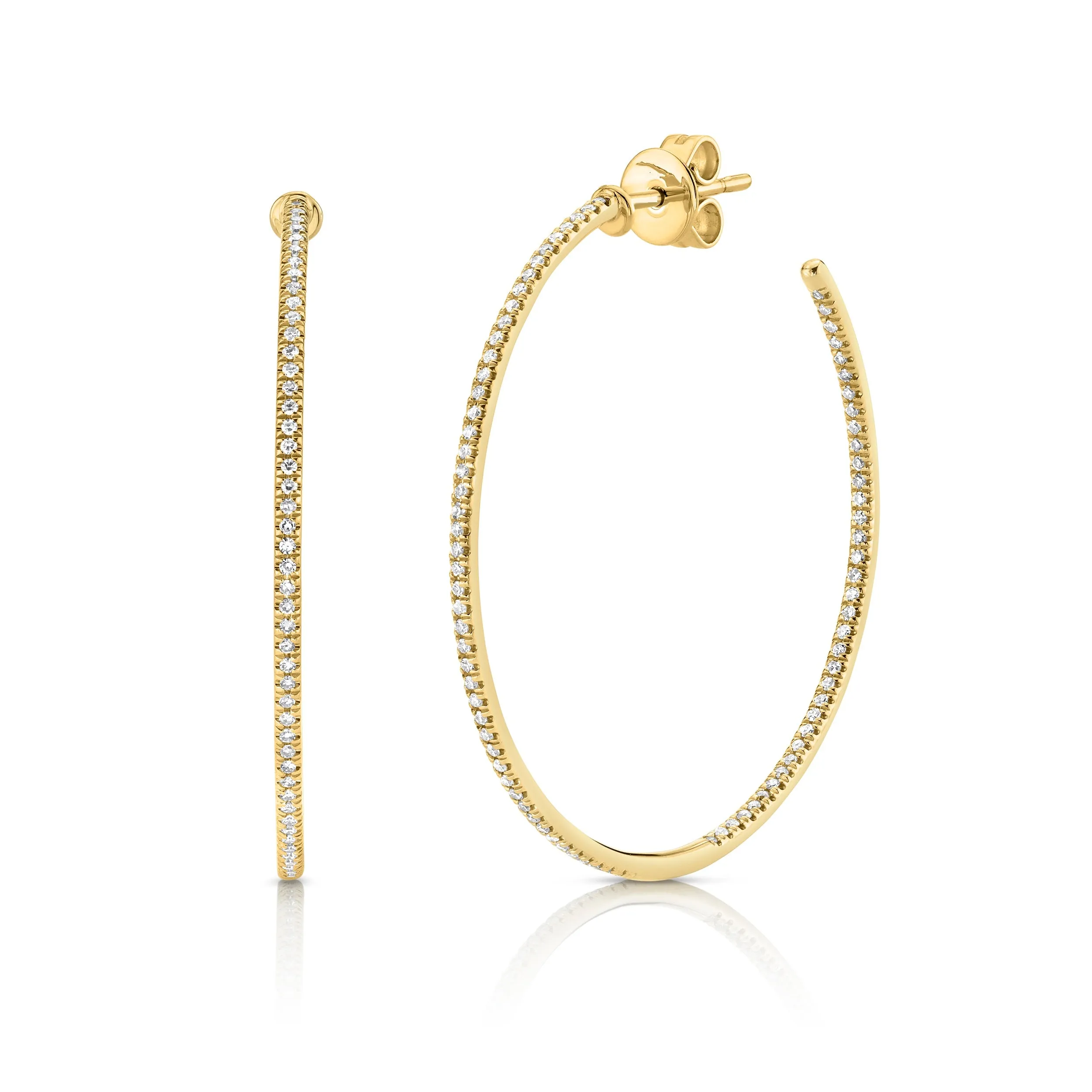 Perfect Delicate Diamond Hoop