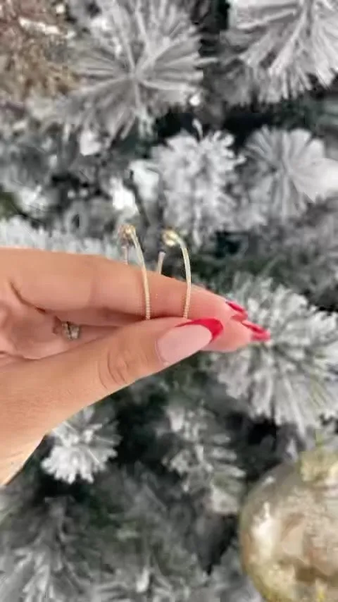 Perfect Delicate Diamond Hoop