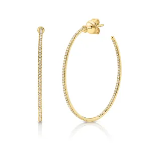 Perfect Delicate Diamond Hoop