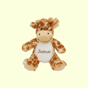 Personalised Giraffe Soft Toy