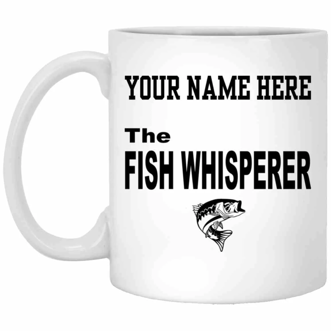 Personalized The Fish Whisperer White Mugs