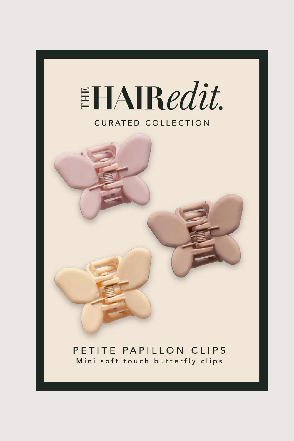 Petite Papillon Butterfly Claw Clips Set - Pastel & Nude