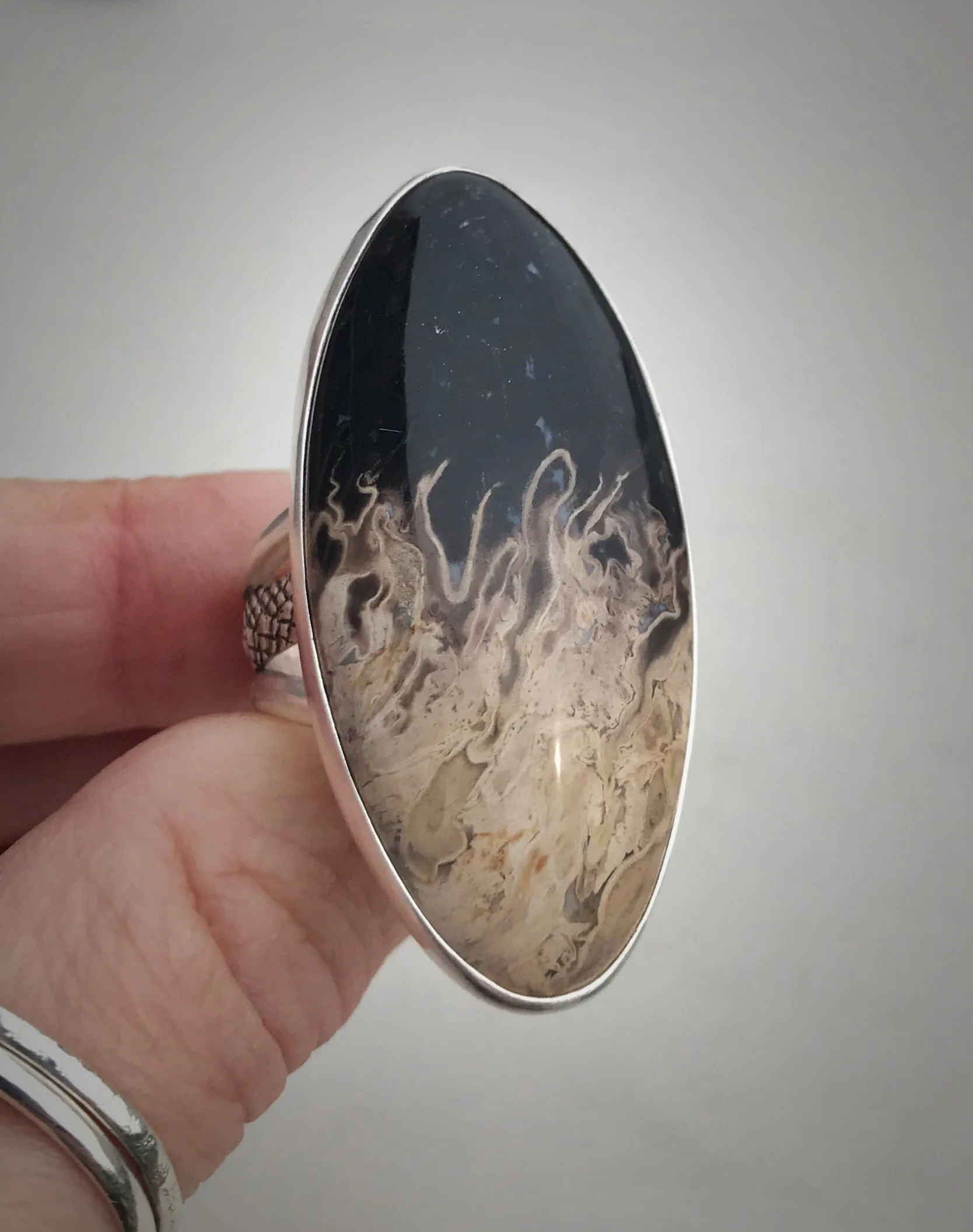 Petrified Palmwood Ring