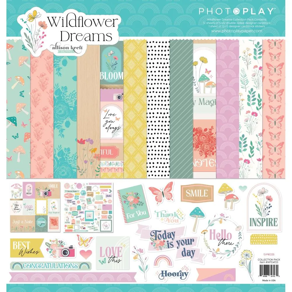 Photoplay 12x12 Paper  [Collection] - Wildflower Dreams