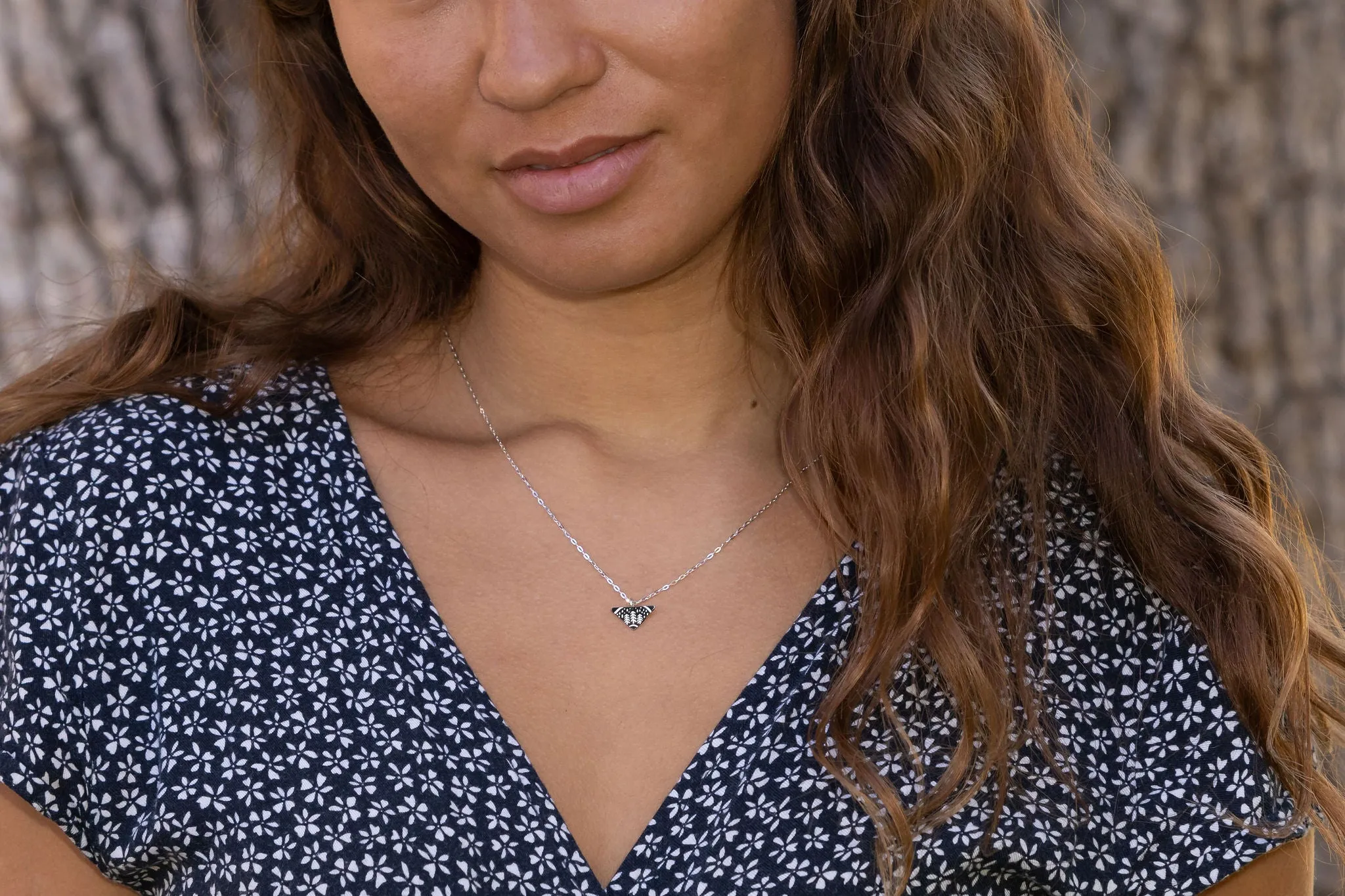 Pine Trees Mini Necklace