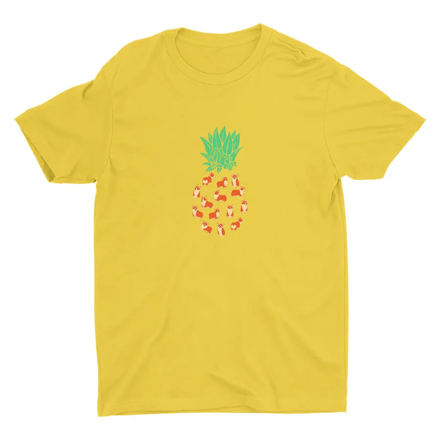 Pineapple Corgi Cotton Tee