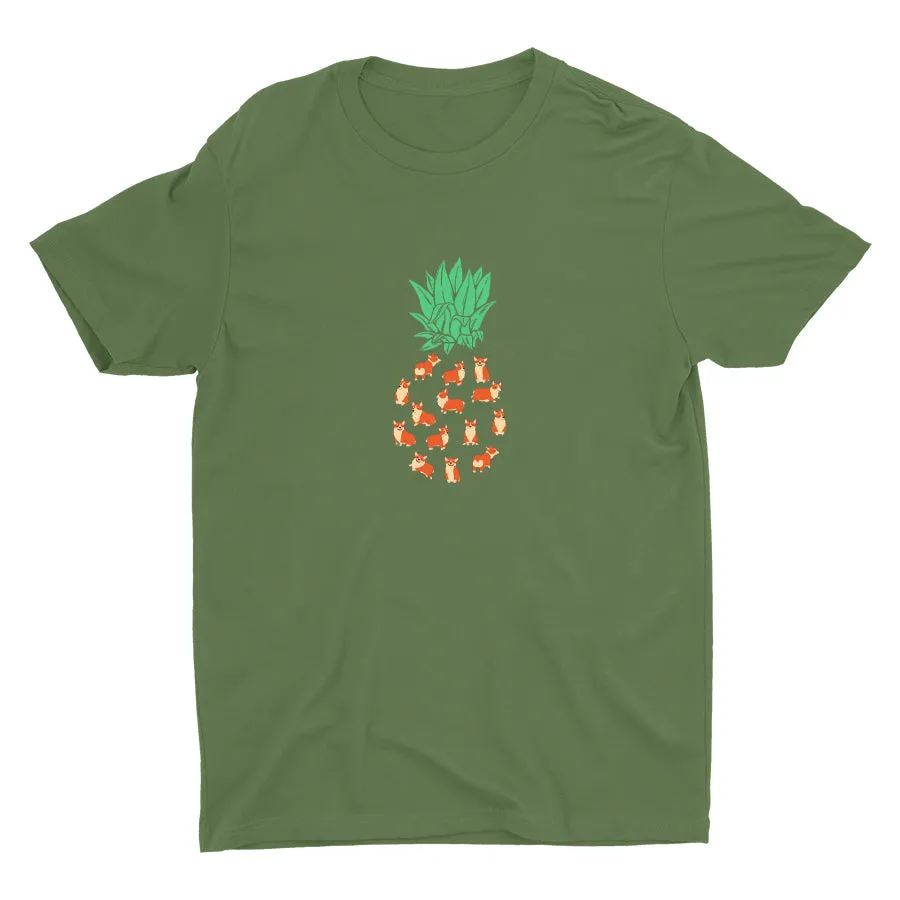 Pineapple Corgi Cotton Tee