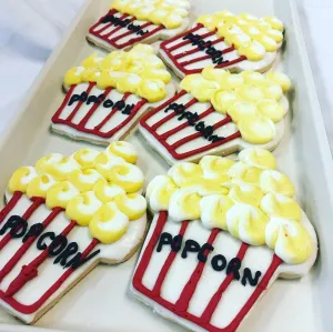 Popcorn Decorated Cookie