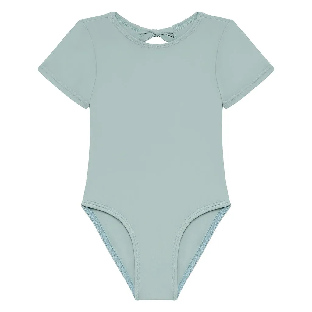 Powder Blue Mini Short Sleeve One-Piece