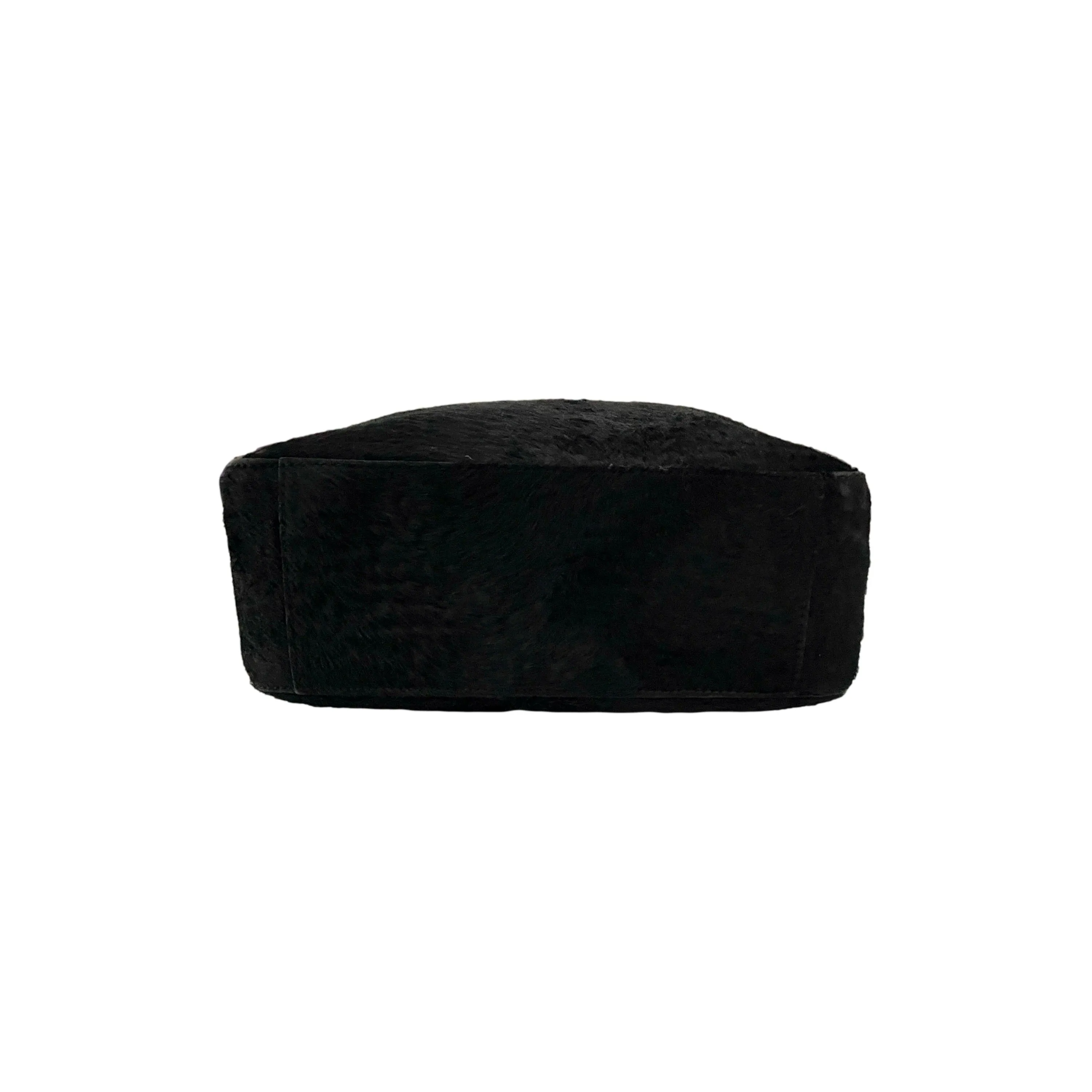 Prada Black Calf Hair Top Handle Bag