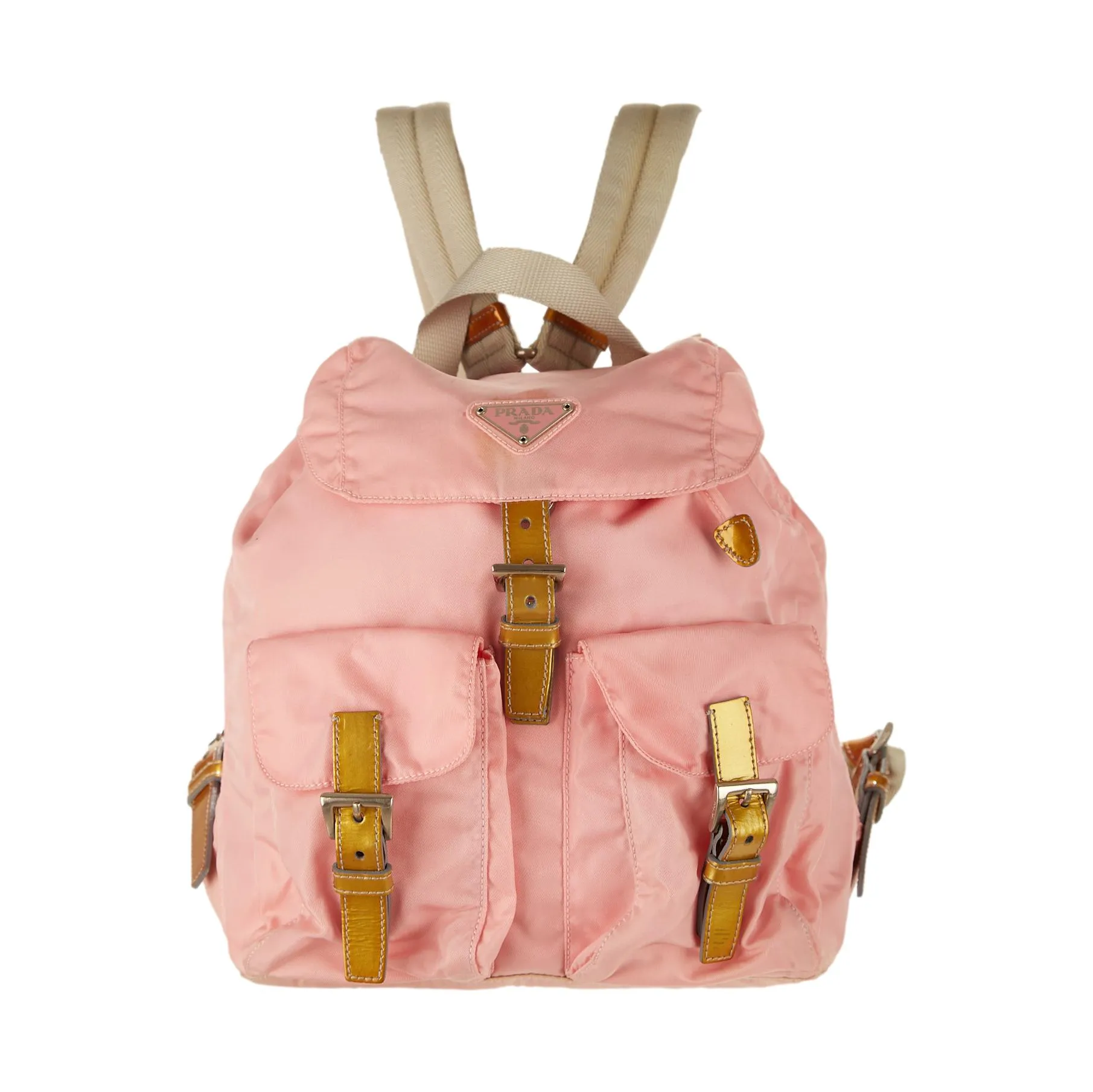 Prada Pink Nylon Backpack