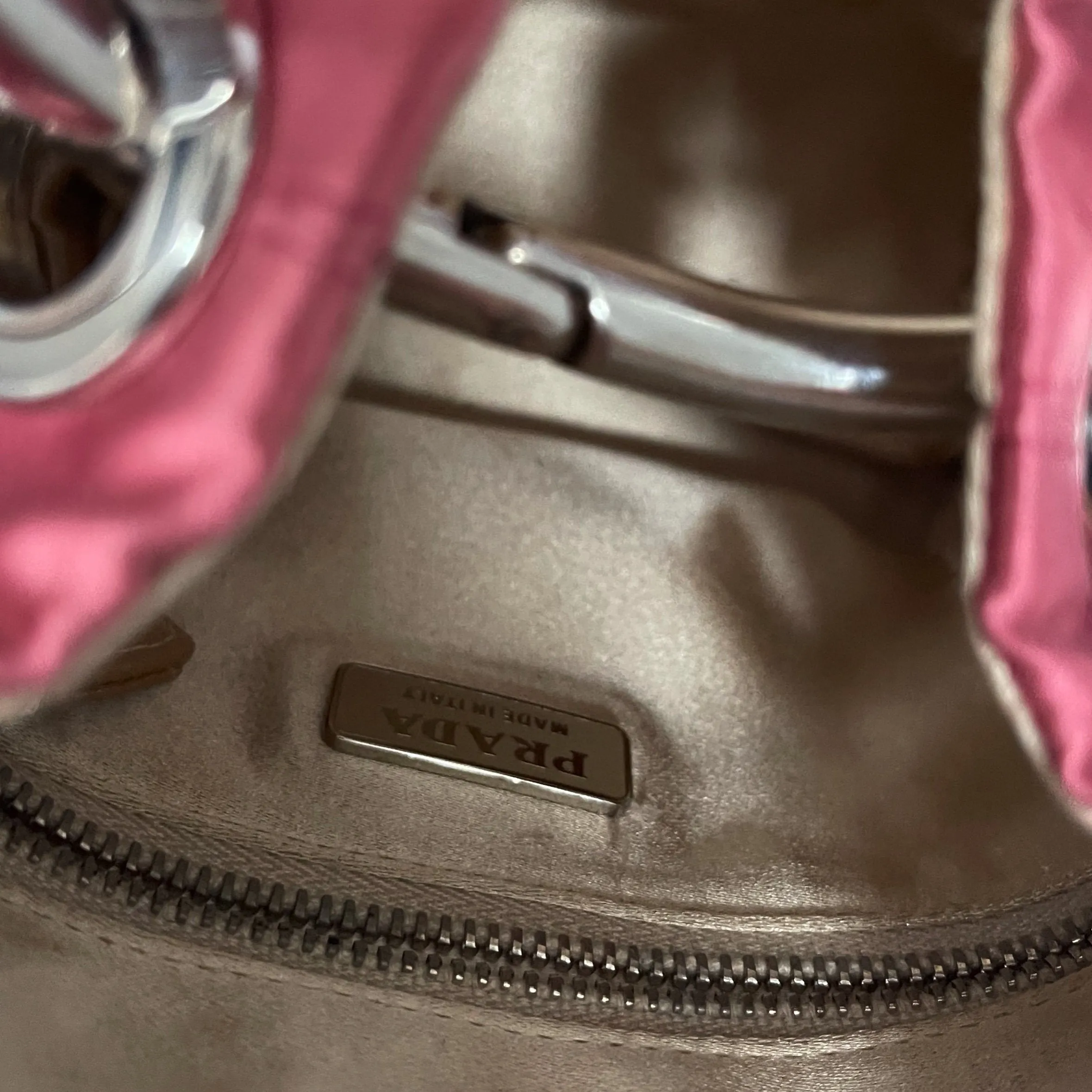 Prada Pink Satin Mini Top Handle