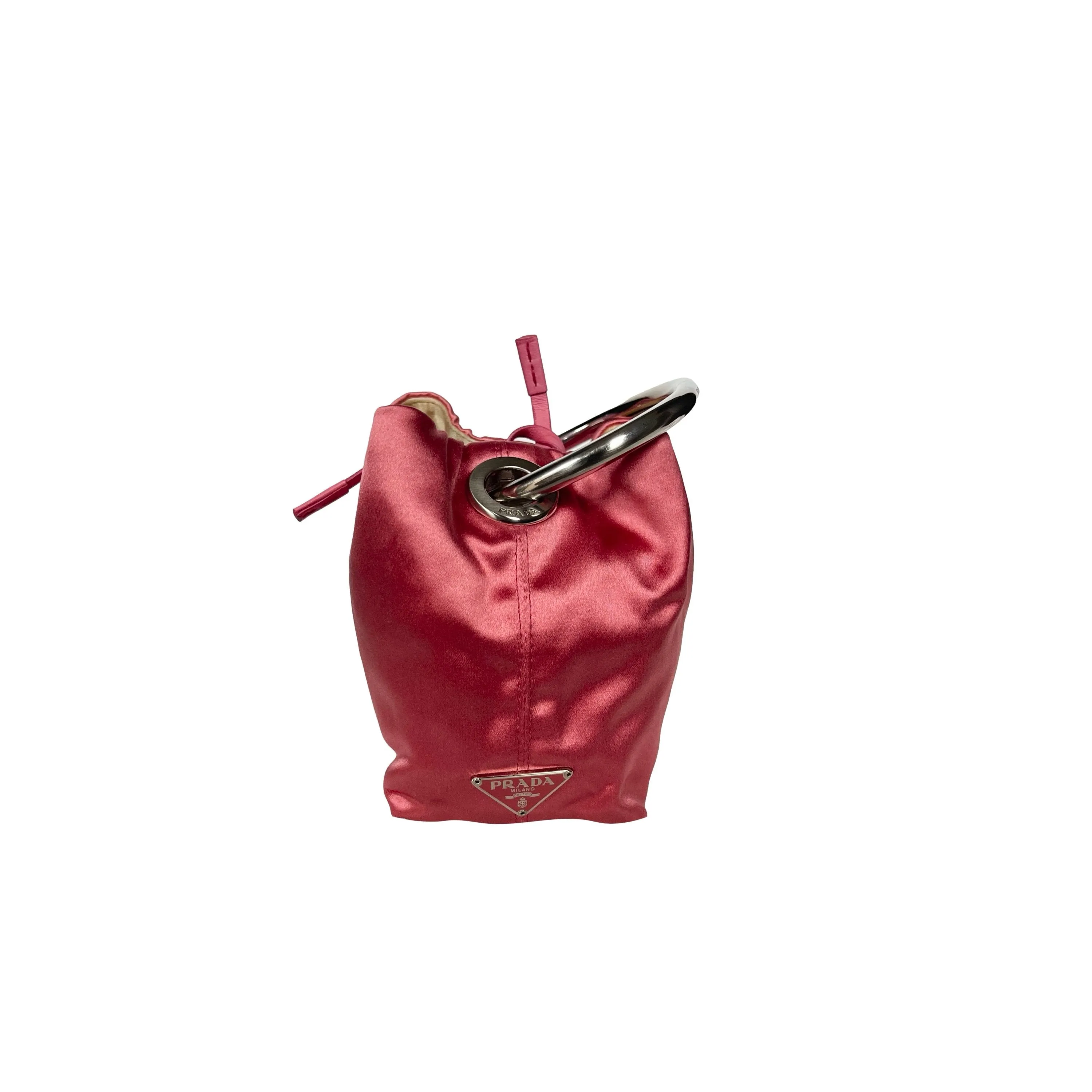Prada Pink Satin Mini Top Handle
