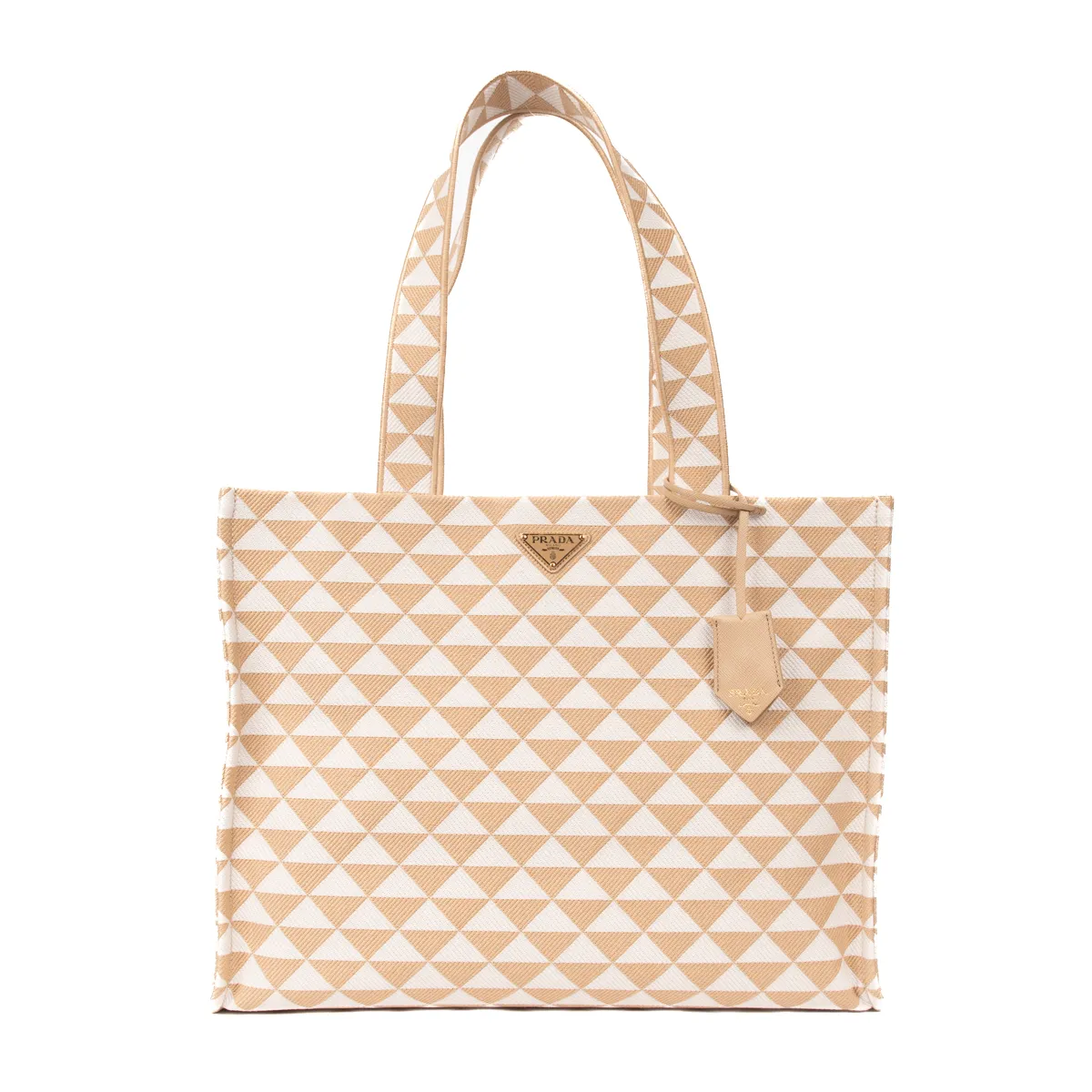 Pre-Owned Prada Symbole Embroidered Tote