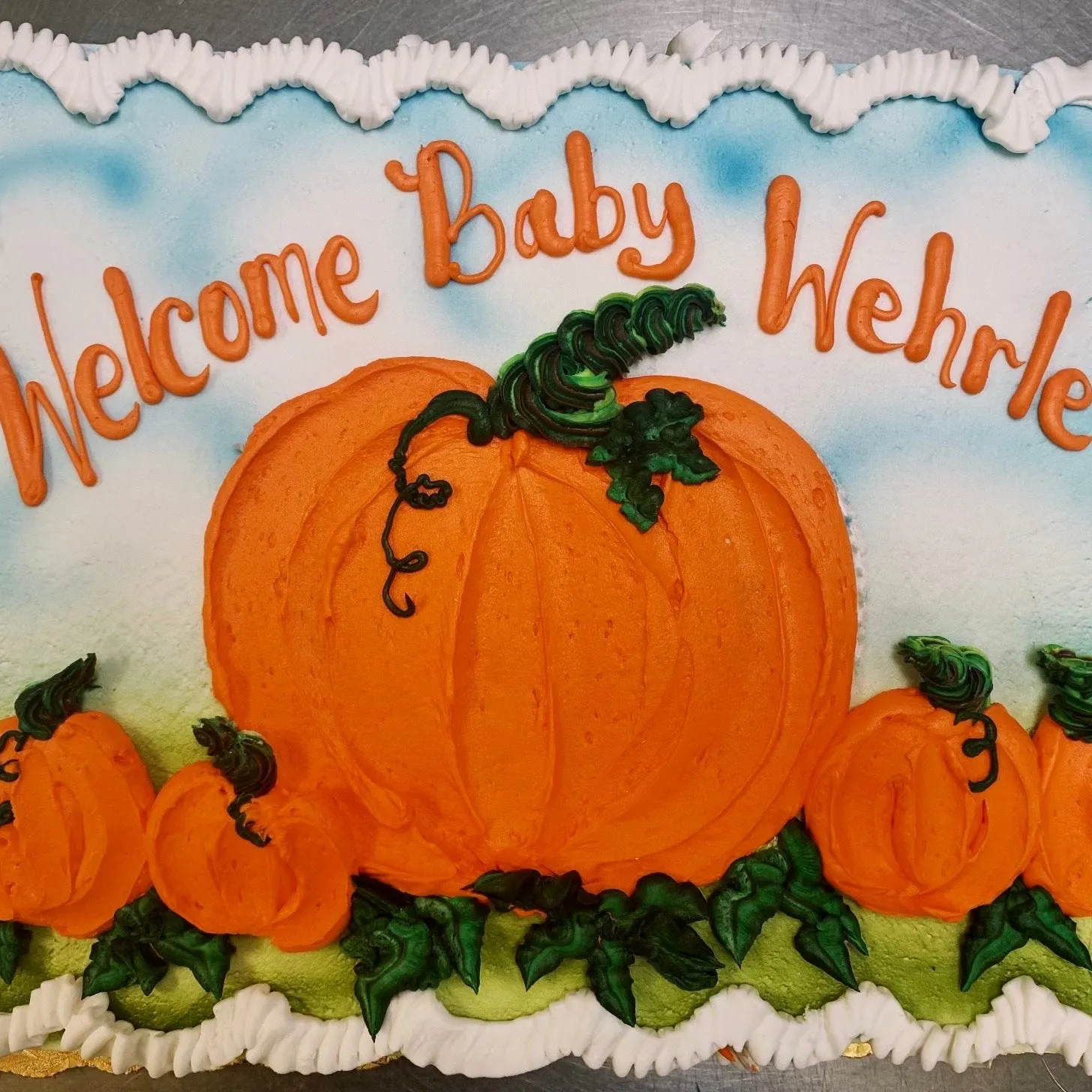 Pumpkins Design Sheet Cake