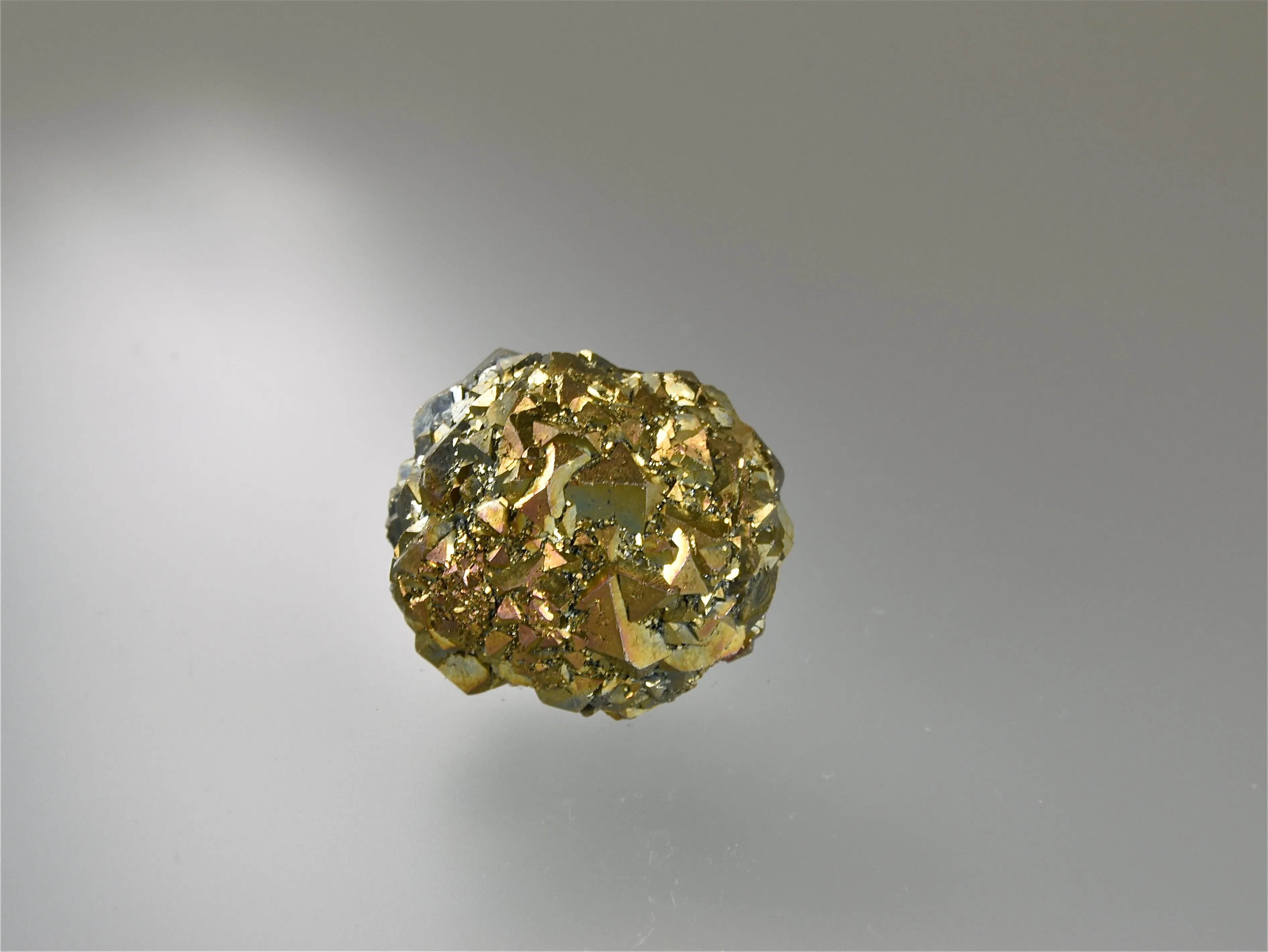 Pyrite, State Bridge, Eagle County, Colorado, Holzner Collection #1186, Miniature approx. 2.7 cm diameter, $25.  Online 8/15.