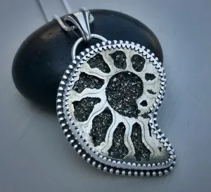 Pyritized Ammonite Pendant
