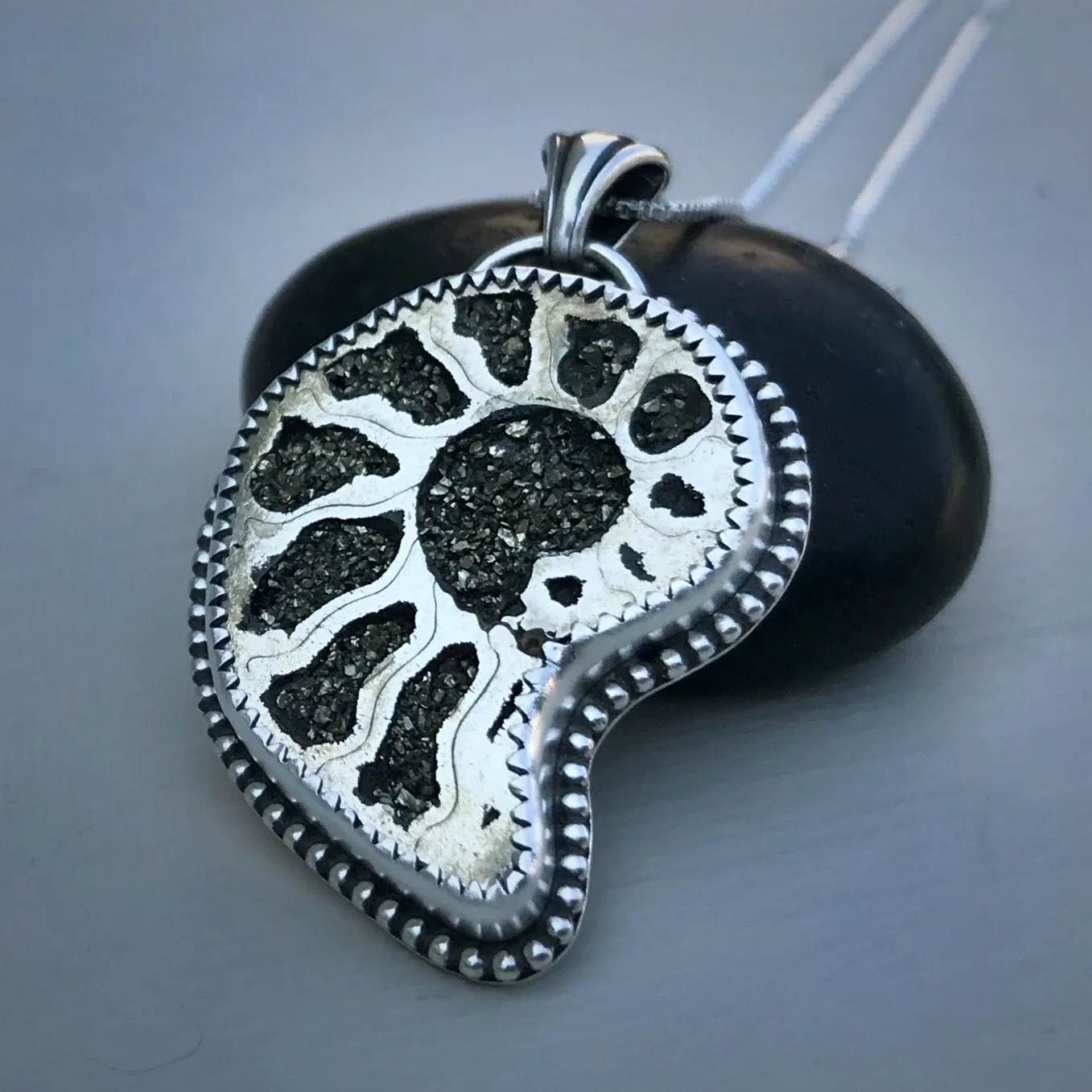 Pyritized Ammonite Pendant