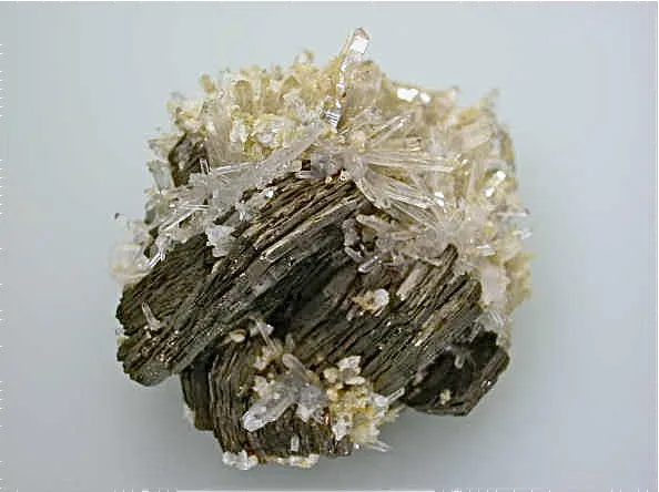 Pyrrhotite with Quartz and Calcite, Trepca Complex, Mitrovica, Kosovska Municipality, Kosovo, Mined c. 1990-2000, 5.0 x 5.0 x 6.0 cm, $250. Online 6/2 SOLD.
