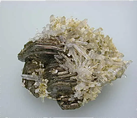 Pyrrhotite with Quartz and Calcite, Trepca Complex, Mitrovica, Kosovska Municipality, Kosovo, Mined c. 1990-2000, 5.0 x 5.0 x 6.0 cm, $250. Online 6/2 SOLD.